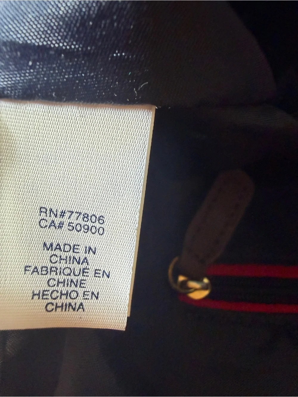 Tommy Hilfiger Gold and Brown Monogram Shoulder Bag